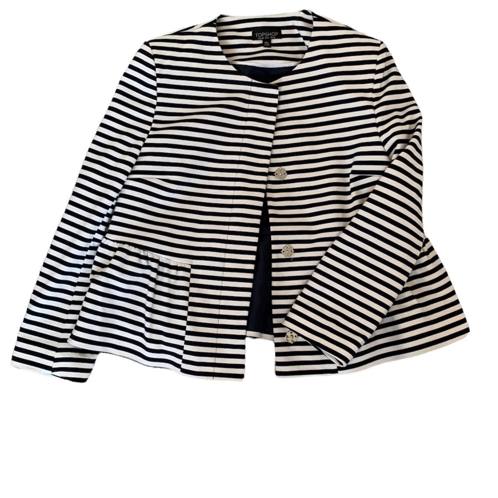 TOPSHOP Stripped jacket size 6